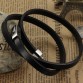 Rock Style  Genuine Leather Men Bracelet & Bangle Black  Titanium Bracelet Fashion Charm Braclet with Delicate Clasp 90832259758610