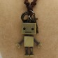 High Quality Fashion Long Necklace Real Leather Sweater Chain Robot For Women Men Pendant Necklace Jewelry