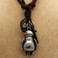 High Quality Fashion Long Necklace Real Leather Sweater Chain Robot For Women Men Pendant Necklace Jewelry32639172806