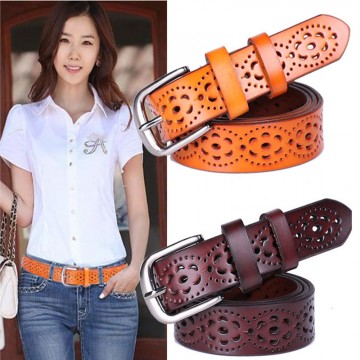 New Women Fashion Wide Genuine Leather Belt Woman Without Drilling Luxury Jeans Belts Female Top Quality Straps Ceinture Femme32650133163