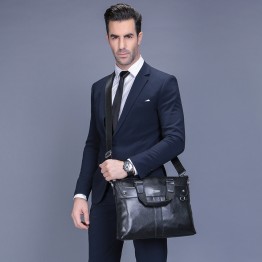 VORMOR 2017 Men Casual Briefcase Business Shoulder Bag Leather Messenger Bags Computer Laptop Handbag Bag Men's Travel Bags