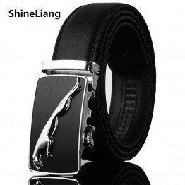 Men Belt Leather Famous brand Designers high quality Luxury Wide3.5CM Metal automatic buckle Waist strap for Hombre male Fashion