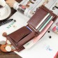 Leather wallet with coin pocket photo window men wallets quality guarantee zipper money bag hasp purse men small clutch