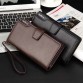 Top Quality  leather long wallet men pruse male clutch zipper around wallets men women money bag pocket mltifunction32574882131