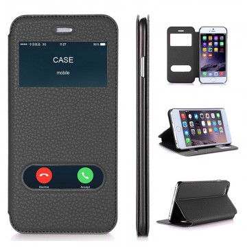 Case For Apple iPhone 6 Plus & iPhone 6S Plus Luxury PU Leather Flip Wallet Case Cover With Kickstand Capa Phone Cases 5.5 inch32300037558