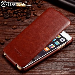 Tomkas Flip Case For iPhone 6 6S Coque Luxury PU Leather Phone Back Cover For iPhone 6S Plus Cases Business Retro Style