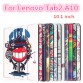 Tab 2 A10-70 Colorful Print Leather Case Cover for Lenovo Tab 2 a10-30 X30F X30L Tablet 10.1 inch Magnet Case tb2-x30l x30 +film1000001232658