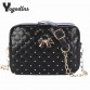 2017 Summer Fashion Women Messenger Bags Rivet Chain Shoulder Bag PU Leather Crossbody Quiled Crown bags32673244336