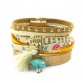 leather bracelet 5 color 3 size women charm bracelets Bohemian bracelets & bangles Christmas gift jewelry for women B1600132628216079