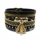 wellmore summer leather bracelet charm bracelets & bangles magnet buckle bracelet  Bohemian bracelets for women manchette B156132608282312