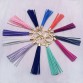 Fashion Tassel Key Chain Women bag charm accessories Tassel Key Holder Korean velvet leather Car Key Ring gift jewelry 17014