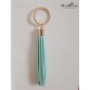 Fashion Tassel Key Chain Women bag charm accessories Tassel Key Holder Korean velvet leather Car Key Ring gift jewelry 17014