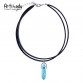 Artilady pu leather opal choker necklace fashion boho choker for women jewelry party gift32666799769